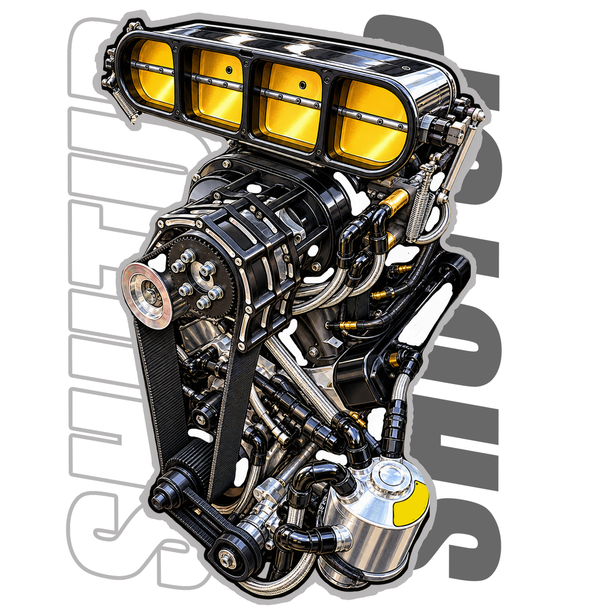 A SHUTUP Engine T-Shirt