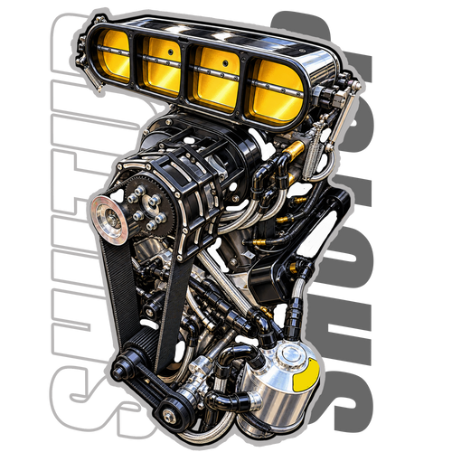 A SHUTUP Engine T-Shirt