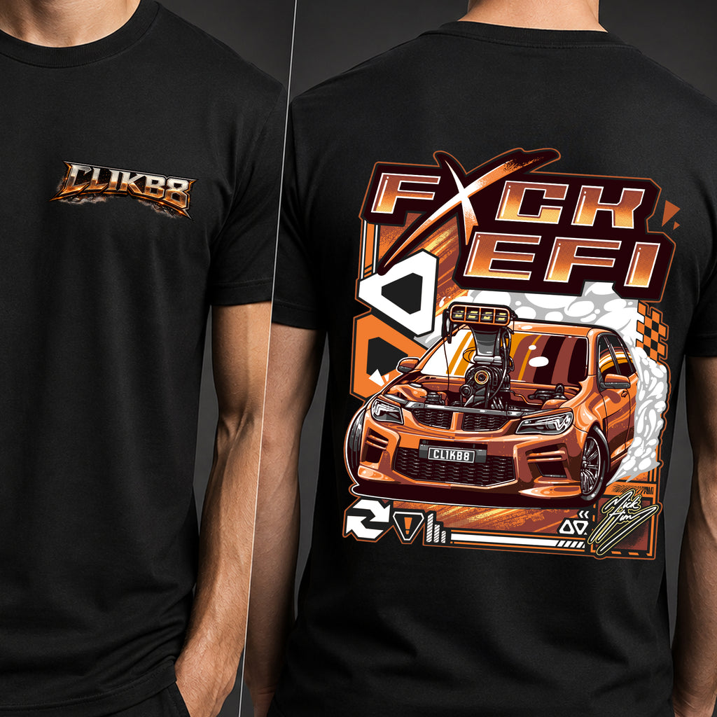 ANTI EFI Black Graphic CLIKB8 T-shirt