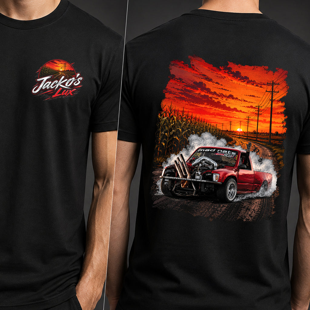 Jackos Lux Zombi Road Black Graphic T-shirt